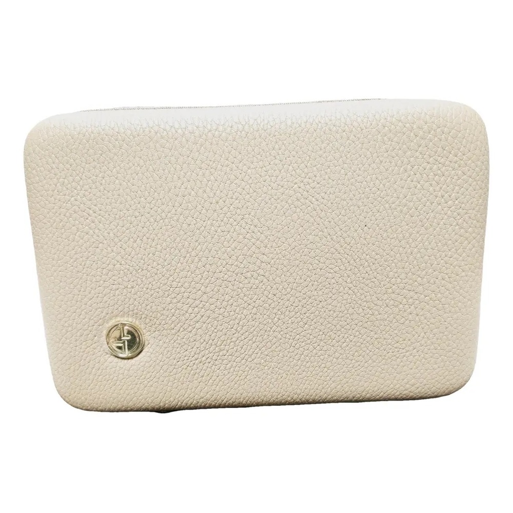 Giorgio Armani Cream Textured Cosmetic Case